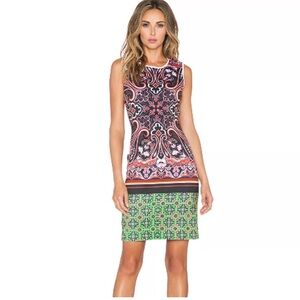 Clover Canyon Native Bold Mixed Print
Sleeveless Scuba Dress Sz Small